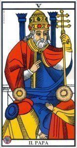 5. Il Papa- Tarocchi di Marsiglia 5. Il Papa- Tarocchi di Marsiglia