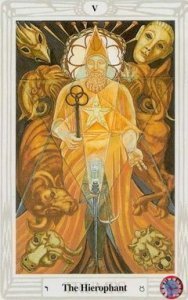 5. Lo Ierofante (il Papa) Tarocchi di Crowley 5. Lo Ierofante (il Papa) Tarocchi di Crowley